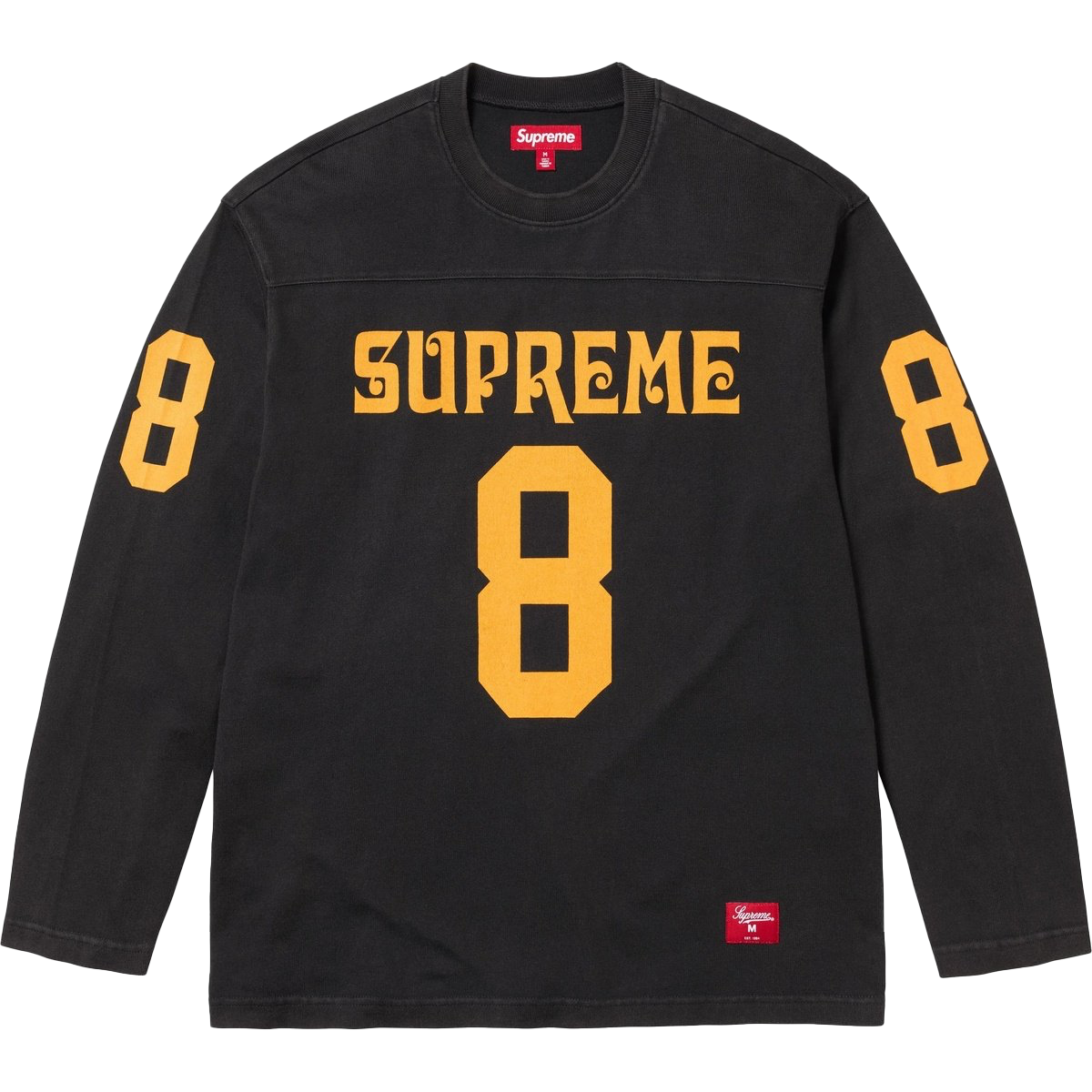 Affiliated L/S Football Top Black