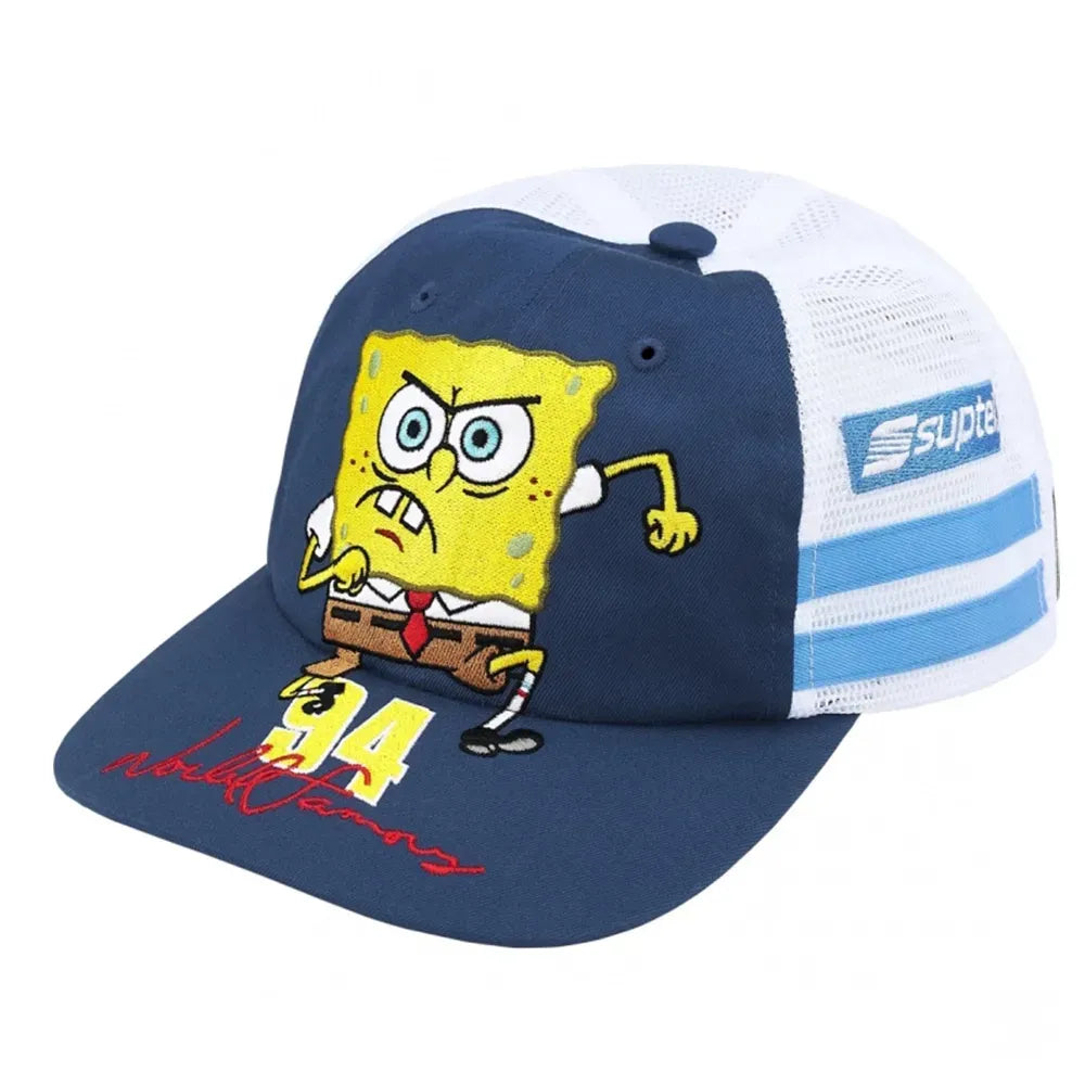 SpongeBob SquarePants Cap Jeff Hamilton Mesh Back 6-Panel Navy