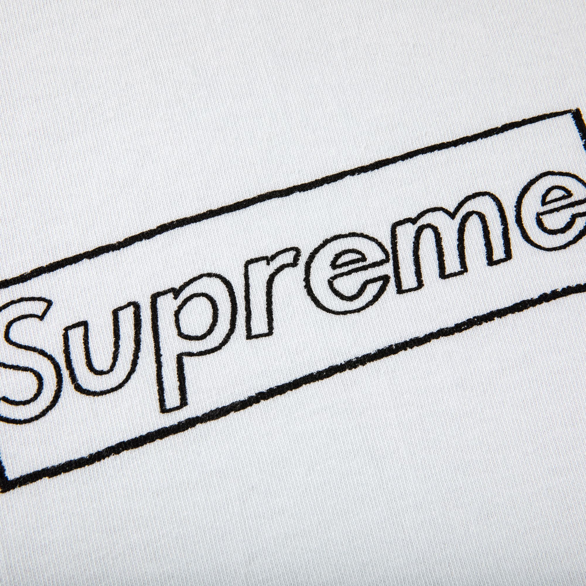 KAWS Chalk Logo Tee Box Logo T-Shirt White