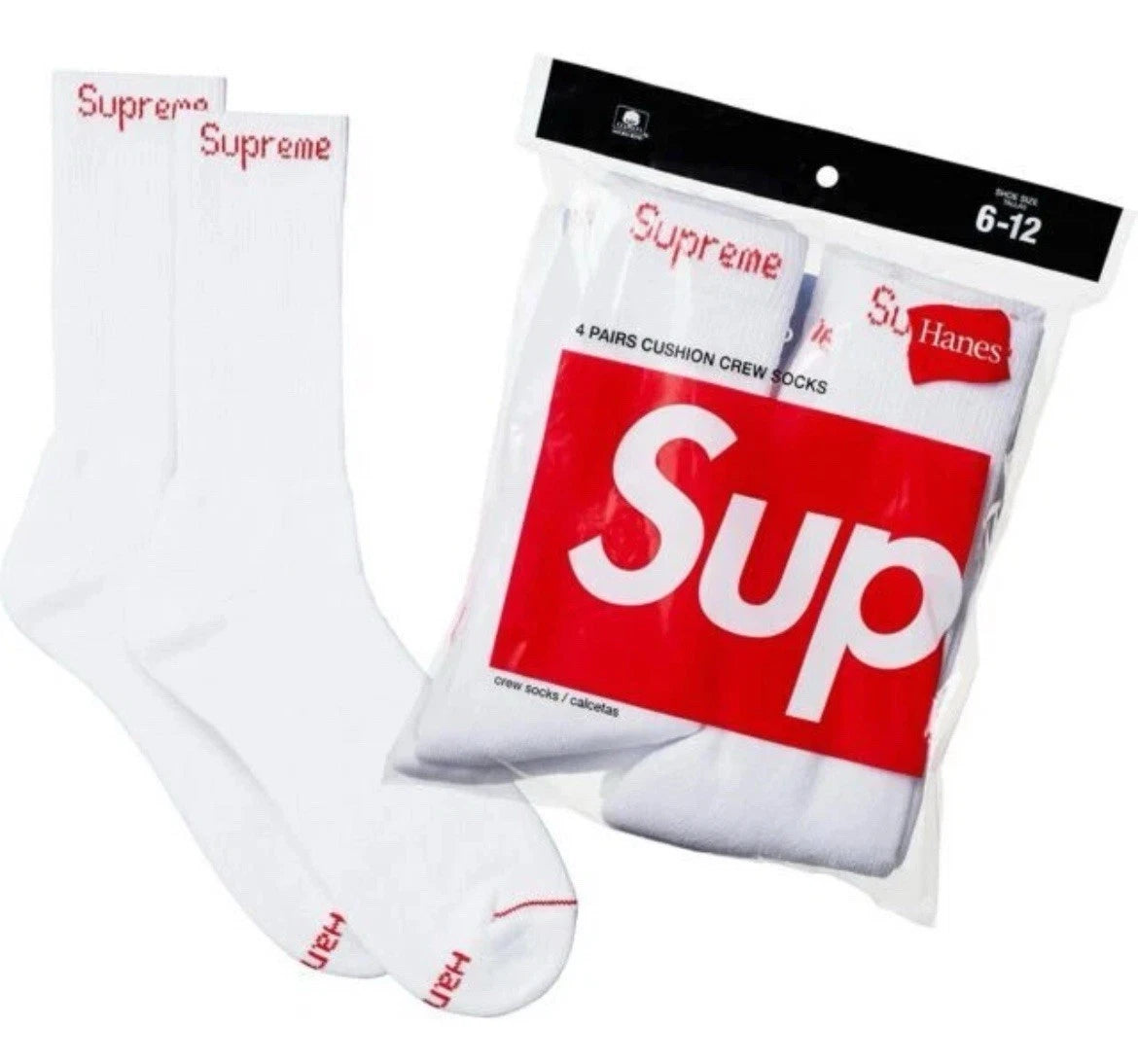 Hanes Socks (4 Pack)