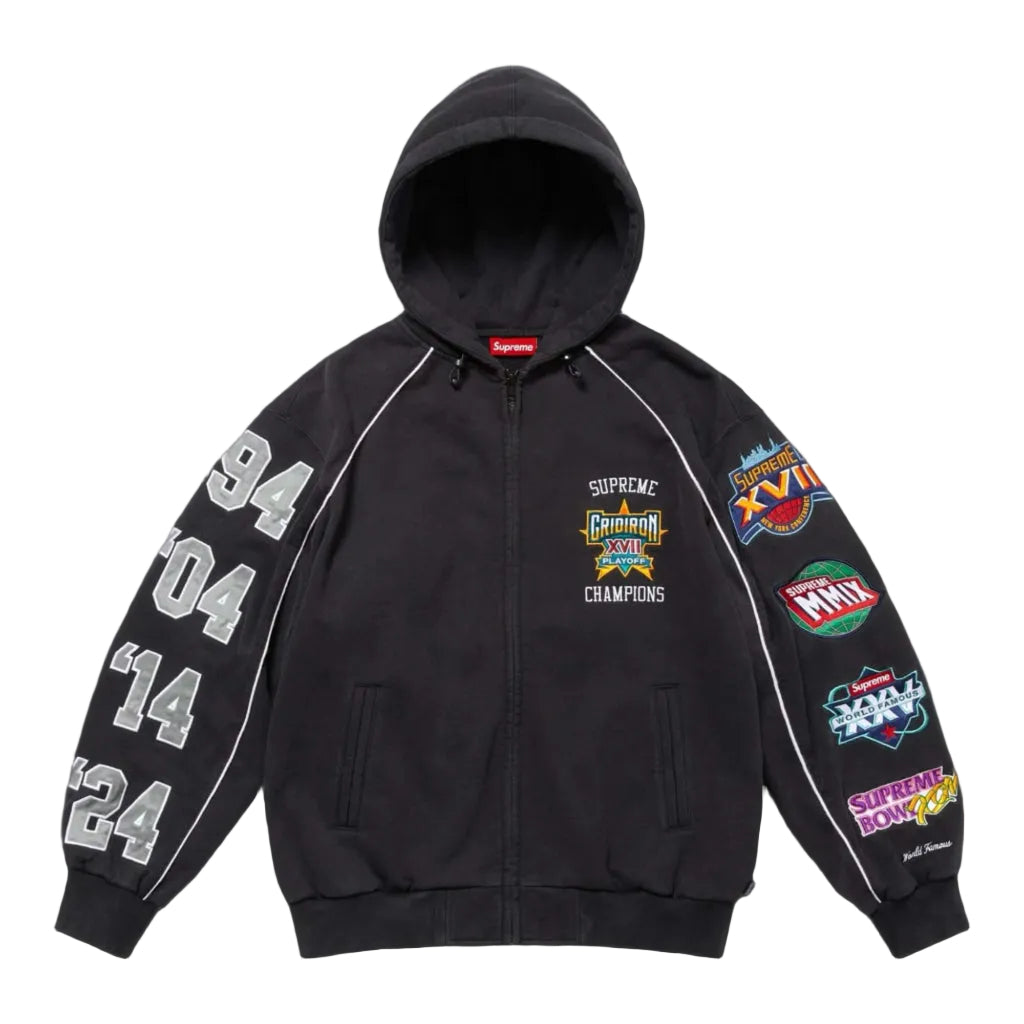Playoffs Zip Up Hooded Sweatshirt Black