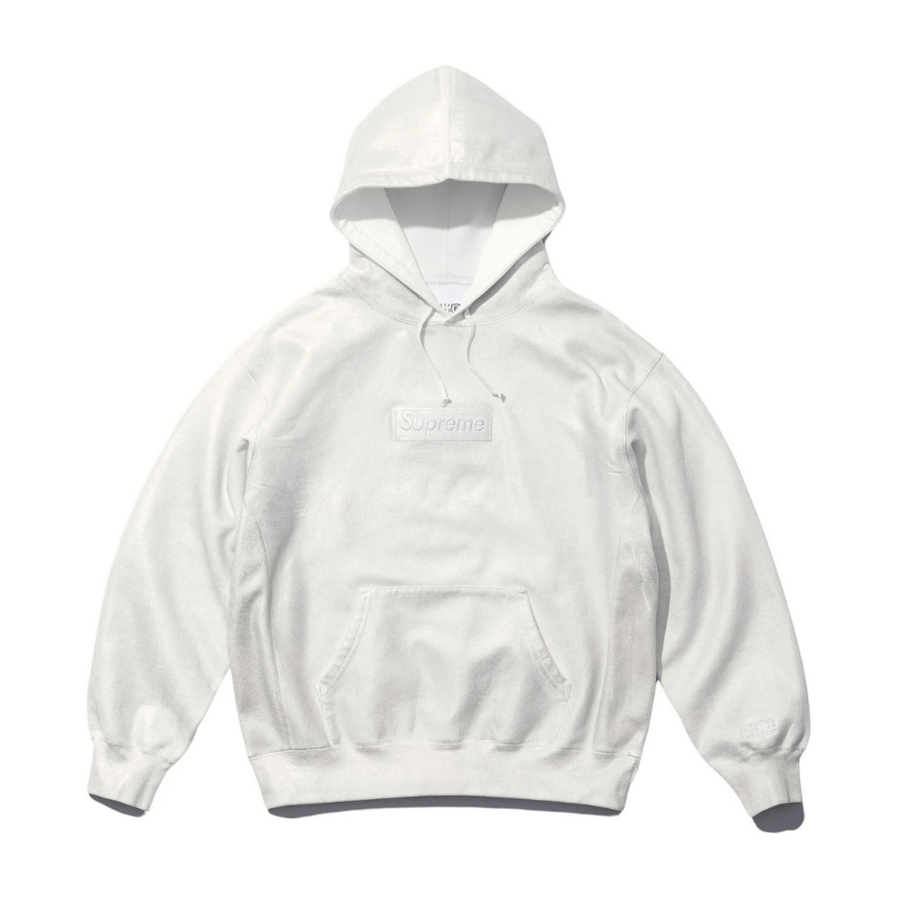 Maison Margiela Moletom Foil Box Logo Hooded White