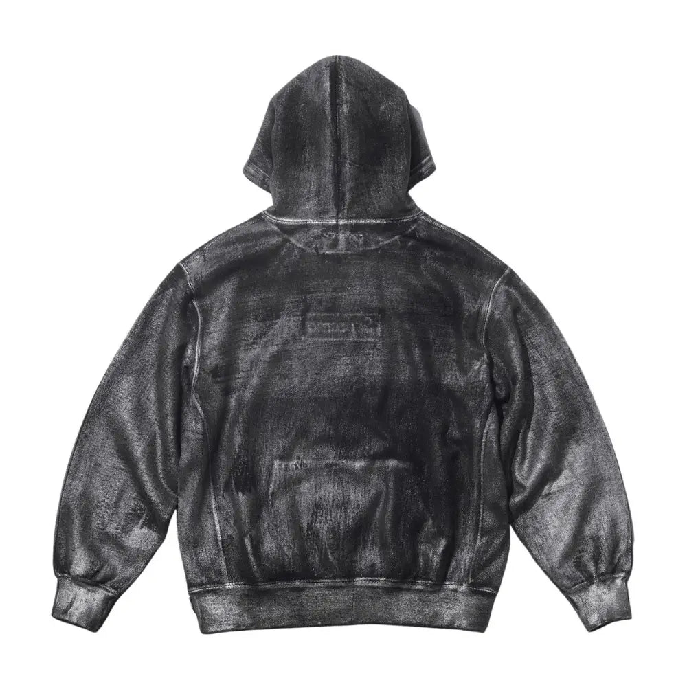 Maison Margiela Moletom Foil Box Logo Hooded Black