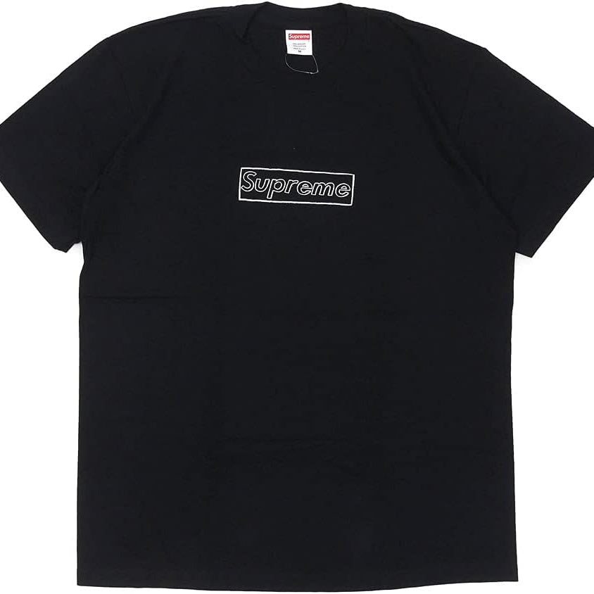 KAWS Chalk Logo Tee Box Logo T-Shirt Black