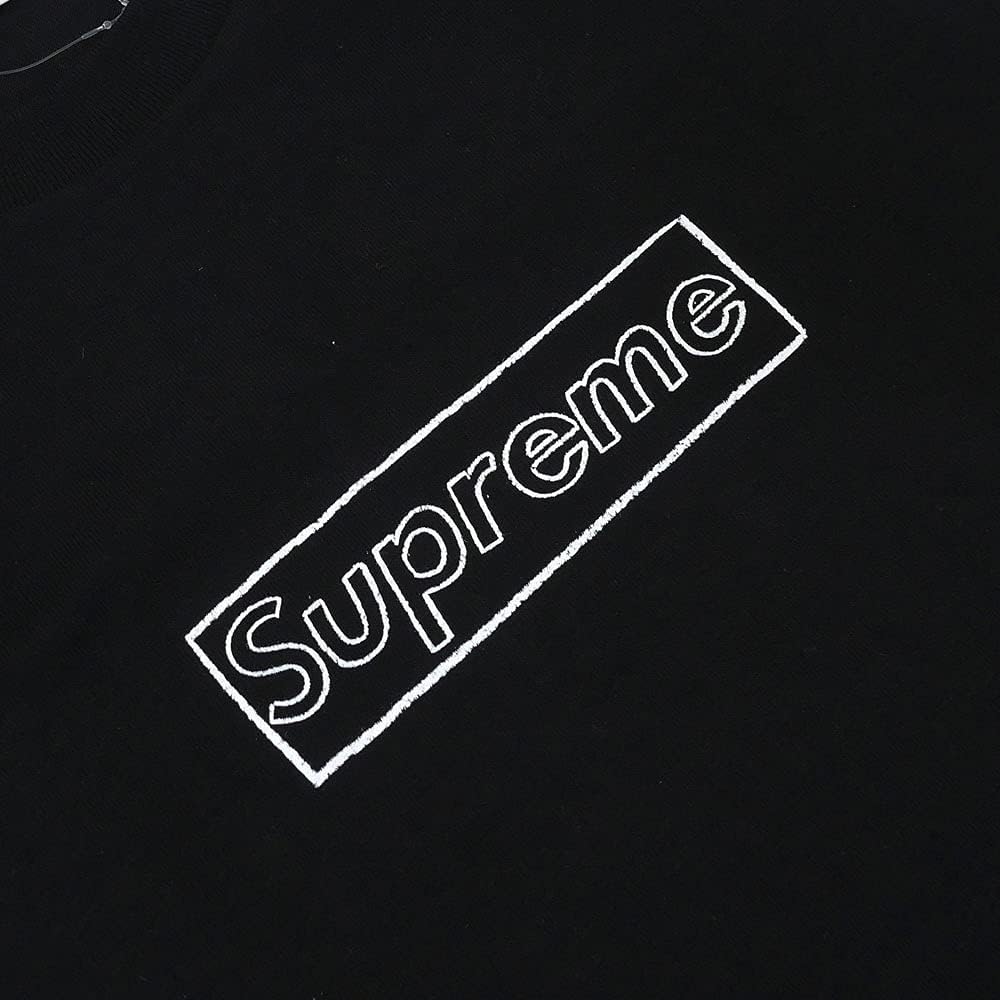 KAWS Chalk Logo Tee Box Logo T-Shirt Black