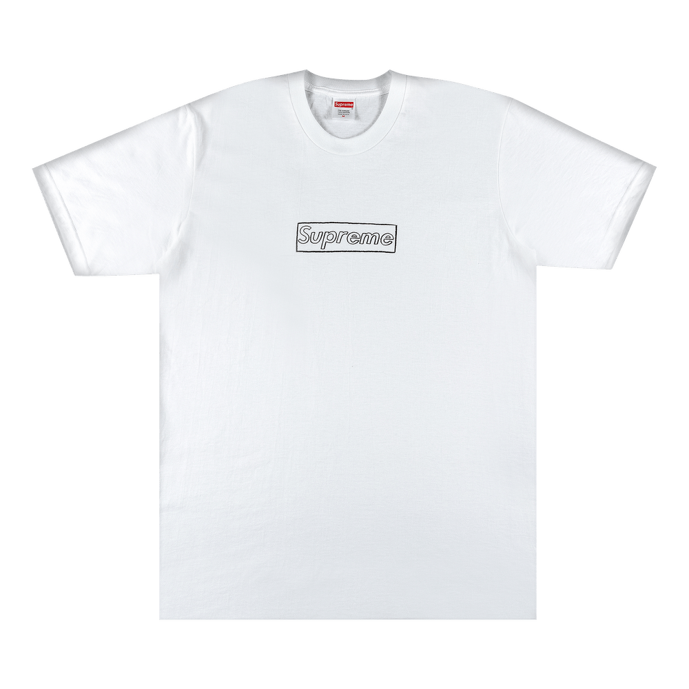 KAWS Chalk Logo Tee Box Logo T-Shirt White